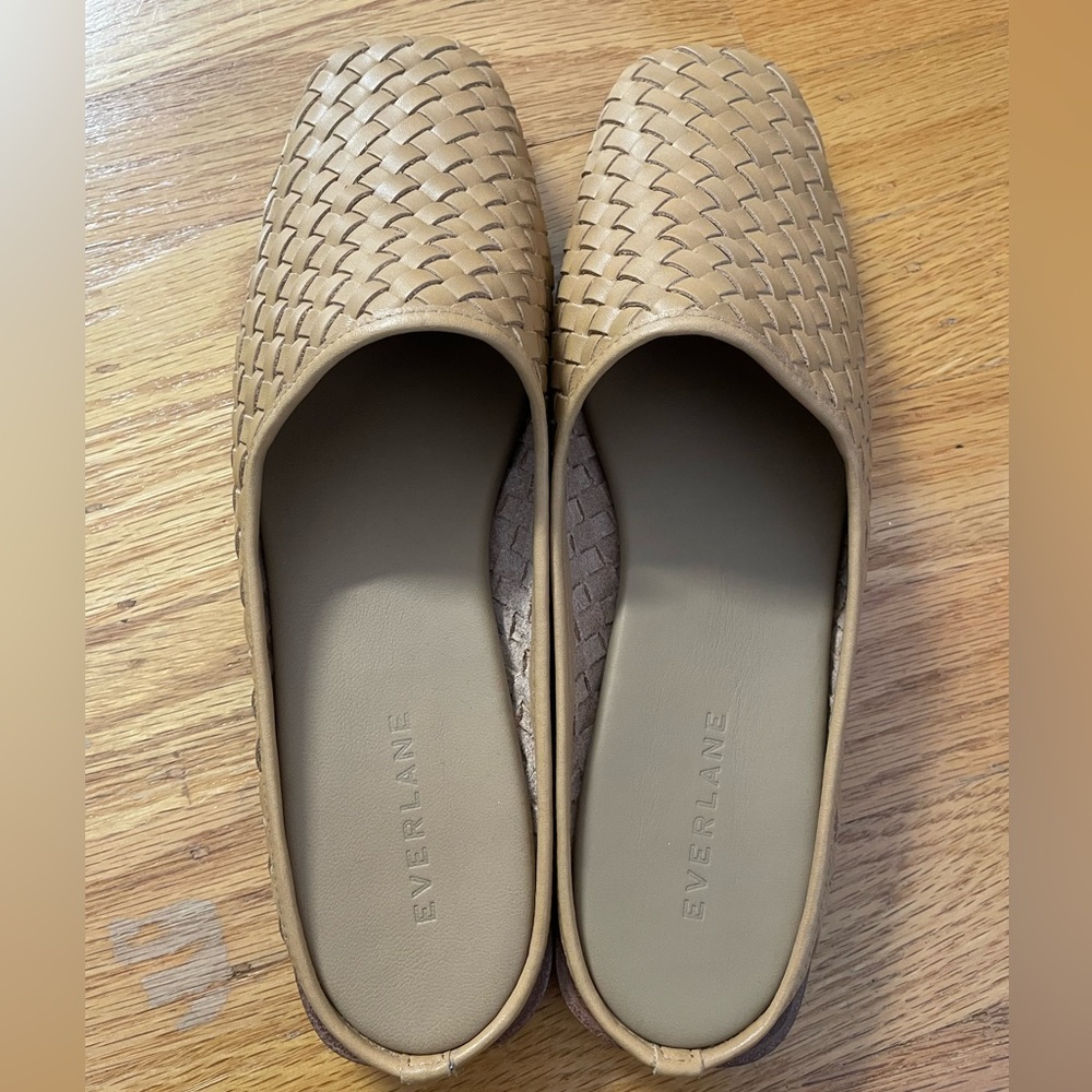 Everlane Tan Woven Leather Mules - Picture 3 of 5